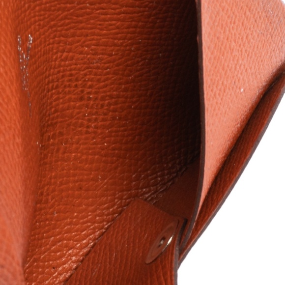 Hermes  Orange Epsom Leather Calvi Card Holder - Picture 7 of 9